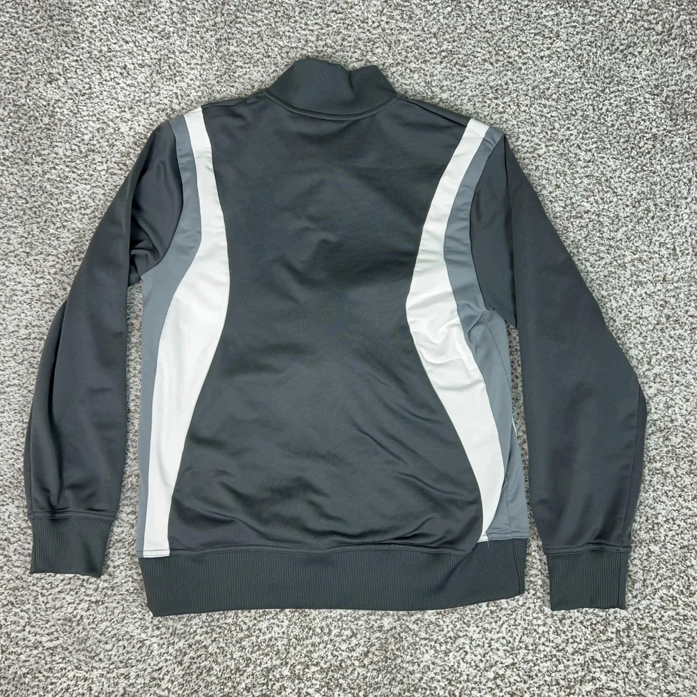 Jordan Jacket‎ Mens Medium Gray White Jumpman Full Zip Track Athletic Basketball